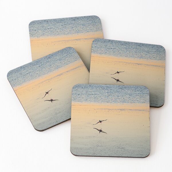 Item preview, Shorebird Flying Over Tidal Flats at Sunset designed and sold by Rosemarie Guieb Designs.
