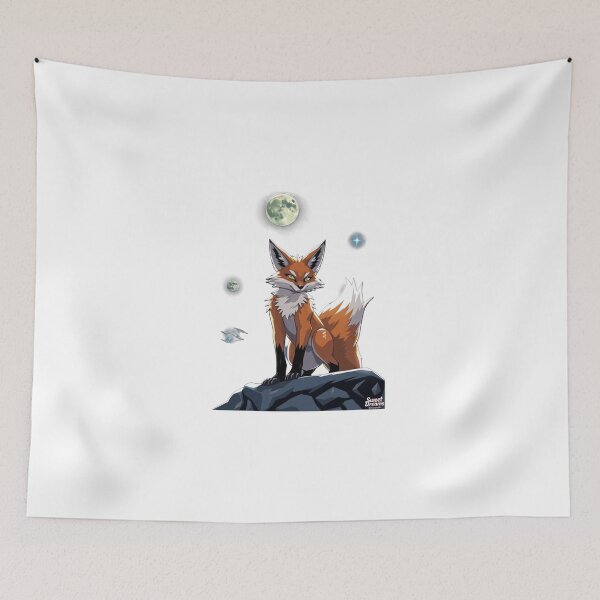 Artikelvorschau, Starfox Cosmic Fox – Leuchtende Neon-Tierkunst entworfen und verkauft von Sweet Dreams & Fantasia.