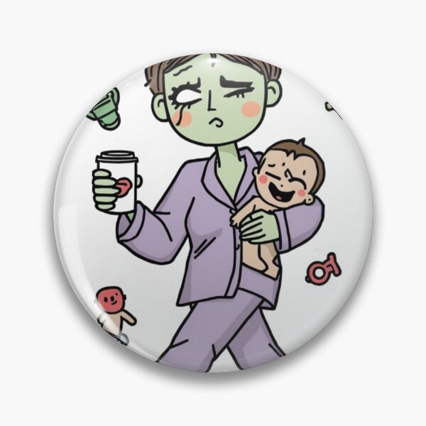 Item preview, Mombie Like the Zombie But With Kids – Funny Mom Humor Typography Pastel designed and sold by Artistry Tee Co.