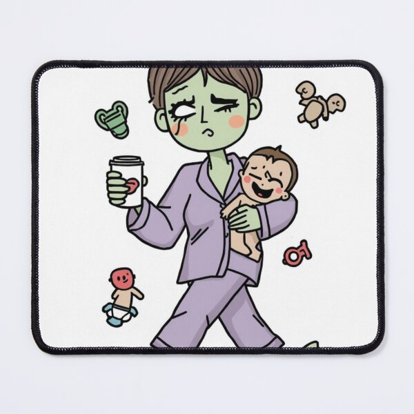Item preview, Mombie Like the Zombie But With Kids – Funny Mom Humor Typography Pastel designed and sold by Artistry Tee Co.