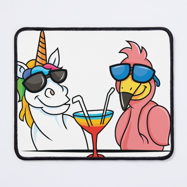 Item preview, Unicorn Flamingo Cocktail Glasses Cool Funny Summer Tropical Gift designed and sold by CLC54.
