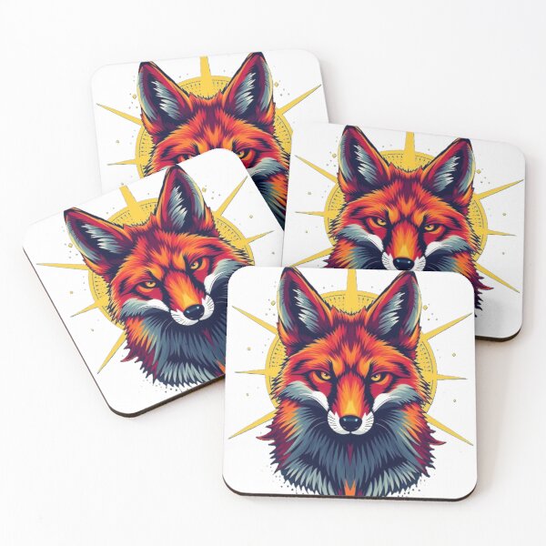 Item preview, Starfox Cosmic Fox – Vibrant Neon Animal Art designed and sold by Sweet Dreams & Fantasia.