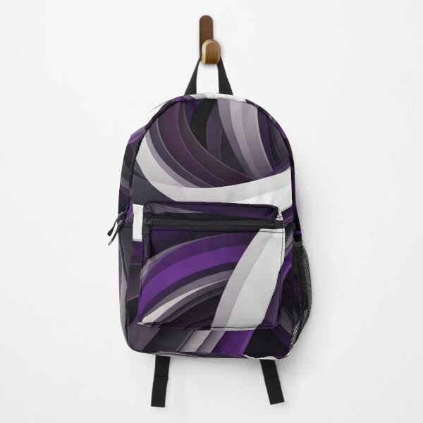 Item preview, Deep Purple & Silver Fluid Abstract Paper Layer Art designed and sold by Remix Vision.