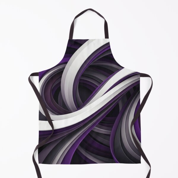 Item preview, Deep Purple & Silver Fluid Abstract Paper Layer Art designed and sold by Remix Vision.