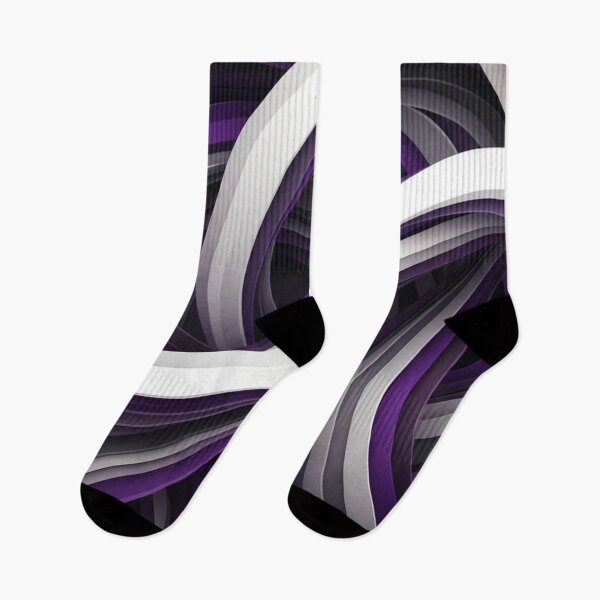 Item preview, Deep Purple & Silver Fluid Abstract Paper Layer Art designed and sold by Remix Vision.