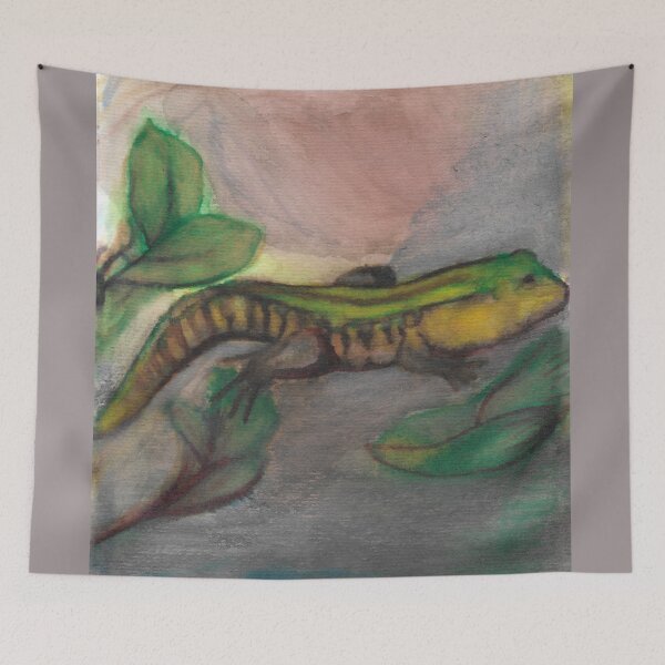 Item preview, lizard designed and sold by ShePaintsMusic.