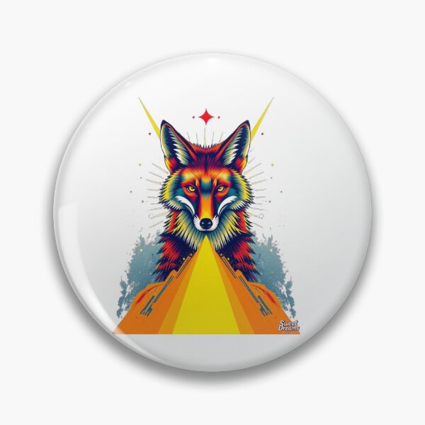 Item preview, Starfox Cosmic Fox – Vibrant Neon Animal Art designed and sold by Sweet Dreams & Fantasia.