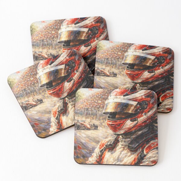Item preview, F1 Racing Driver Helmet Oil Painting Impressionist Vintage Grand Prix Art designed and sold by ticzla95.