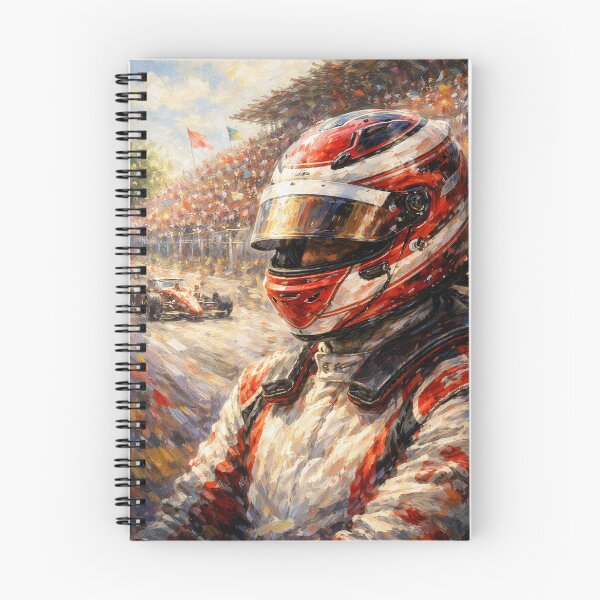 Item preview, F1 Racing Driver Helmet Oil Painting Impressionist Vintage Grand Prix Art designed and sold by ticzla95.