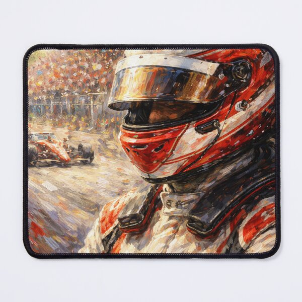 Item preview, F1 Racing Driver Helmet Oil Painting Impressionist Vintage Grand Prix Art designed and sold by ticzla95.