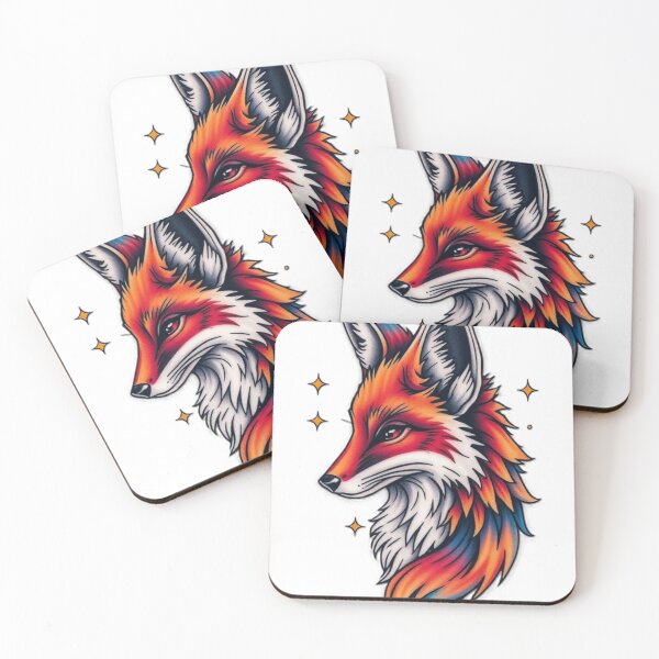Item preview, Starfox Cosmic Fox – Vibrant Neon Animal Art designed and sold by Sweet Dreams & Fantasia.