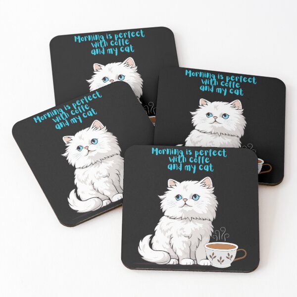 Item preview, Morning Is Perfect With Coffee And My Cat. designed and sold by Dinasshop.