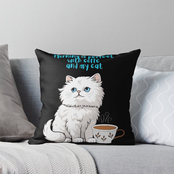 Item preview, Morning Is Perfect With Coffee And My Cat. designed and sold by Dinasshop.