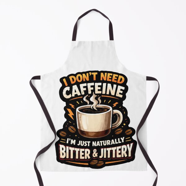 Item preview, I Don’t Need Caffeine Funny Coffee Mug Quote – Bitter & Jittery Humor designed and sold by RidaSalArt.
