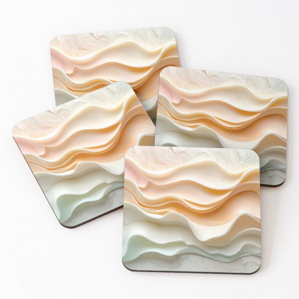 Item preview, 3D Layered Abstract Waves designed and sold by BetweenForms.