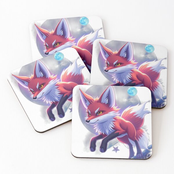Item preview, Starfox Cosmic Fox – Vibrant Neon Animal Art designed and sold by Sweet Dreams & Fantasia.