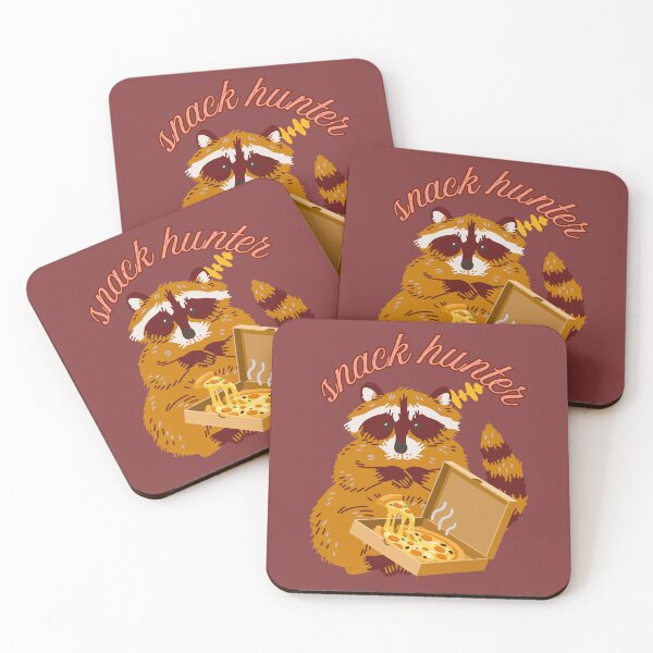 Item preview, Snack Hunter Raccoon Pizza Lover Cute Funny Animal Design. designed and sold by LunaPrintCo.