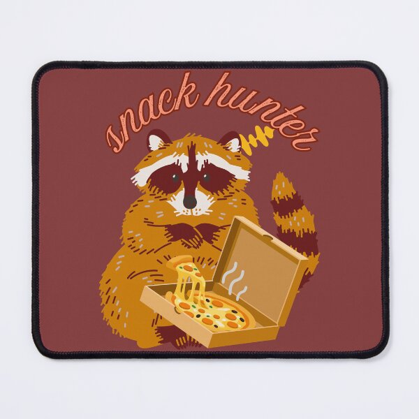 Item preview, Snack Hunter Raccoon Pizza Lover Cute Funny Animal Design. designed and sold by LunaPrintCo.