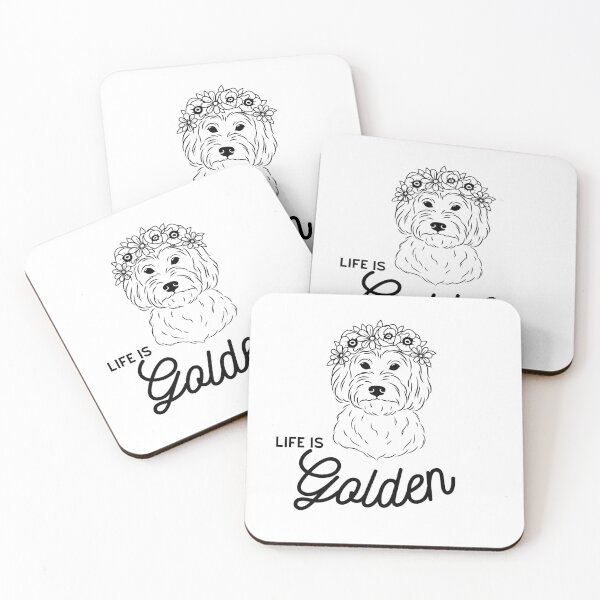 Item preview, Goldendoodle Cute Art Design Life Is Golden designed and sold by PeriwinkleStone.
