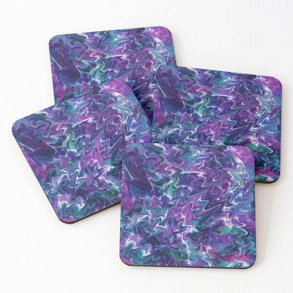 Item preview, Purple Blue Marble Swirl Abstract Art designed and sold by Fantacaroo Designs.
