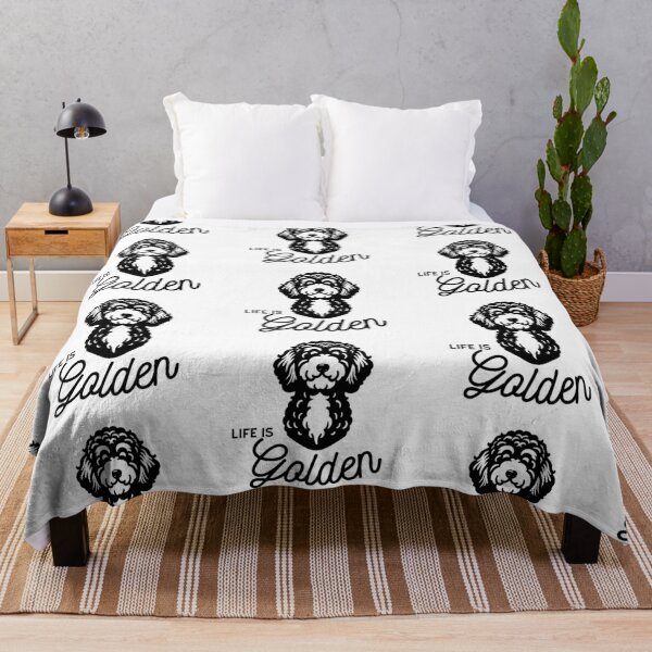 Item preview, Goldendoodle Cute Art Design Life Is Golden designed and sold by PeriwinkleStone.