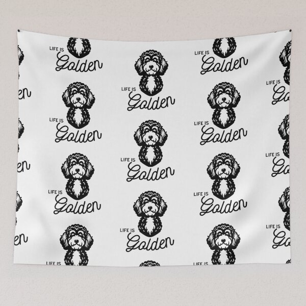Item preview, Goldendoodle Cute Art Design Life Is Golden designed and sold by PeriwinkleStone.