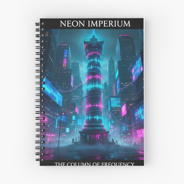 Item preview, Column of Frequency - Trajan's Audio Waveform | Neon Roman Architecture Synth Art designed and sold by codex antique.