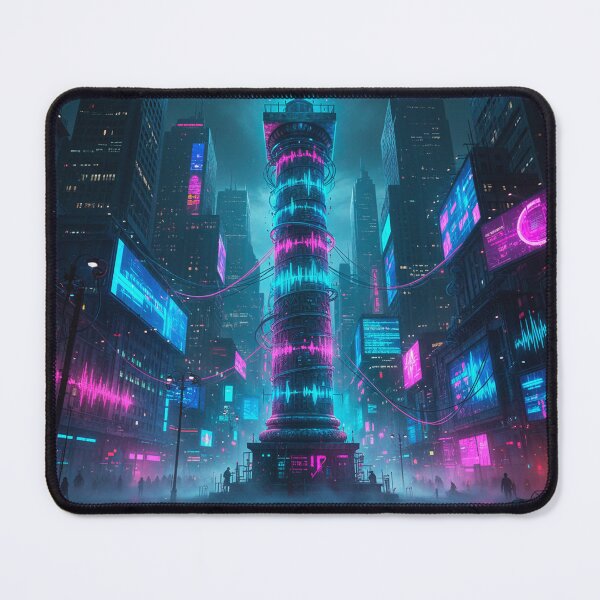 Item preview, Column of Frequency - Trajan's Audio Waveform | Neon Roman Architecture Synth Art designed and sold by codex antique.