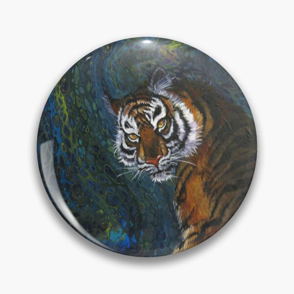 Item preview, Acrylic Poured Tiger designed and sold by marvsart.
