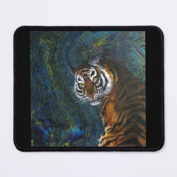 Item preview, Acrylic Poured Tiger designed and sold by marvsart.