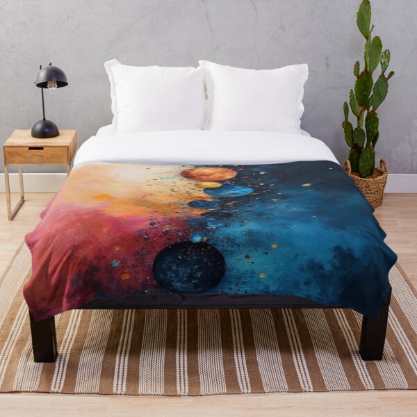 Item preview, Celestial Alignment Abstract Galaxy & Planets Art designed and sold by Remix Vision.