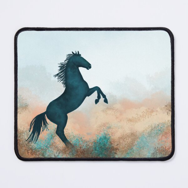 Item preview, Black Wild Horse Illustration – Majestic Stallion Art Print, Dark Equine Wall Art, Minimalist Animal Design, Horse Lover Gift designed and sold by MFGB-Creations.