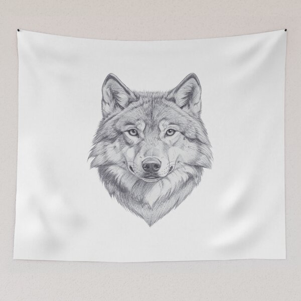 Item preview, Majestic Wolf Head | Detailed Pencil Drawing | Wildlife Art  designed and sold by Stick-Shop9.