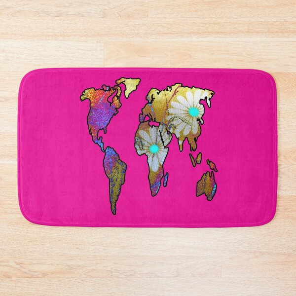 Item preview,  Floral World Map  designed and sold by artbyomega.