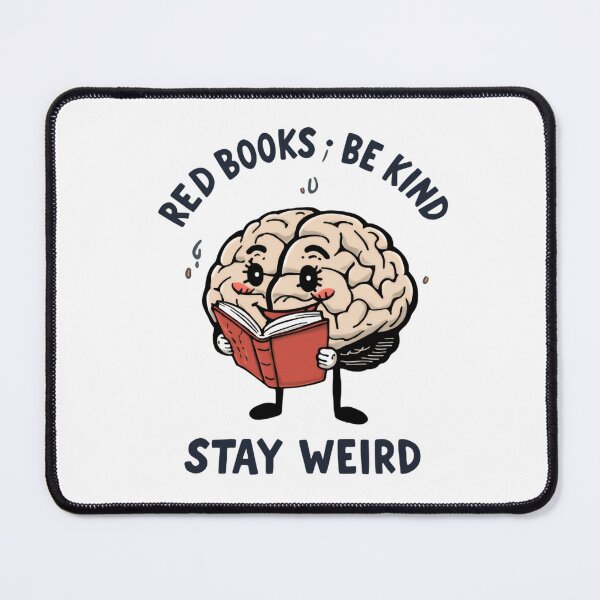 Item preview, Read Books Be Kind Stay Weird Funny Brain Flowers plants designed and sold by SkeletonsDanger.