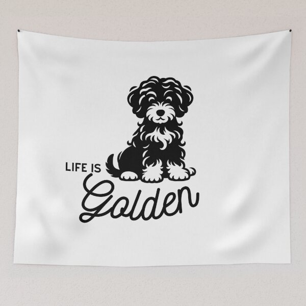 Item preview, Goldendoodle Cute Art Design Life Is Golden designed and sold by PeriwinkleStone.