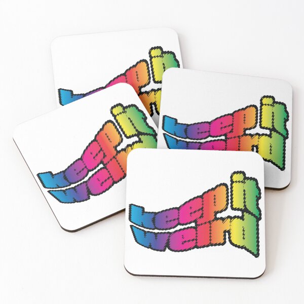 Item preview, Keep it Weird Fidgety, Groovy Lettering designed and sold by wickedpretty.