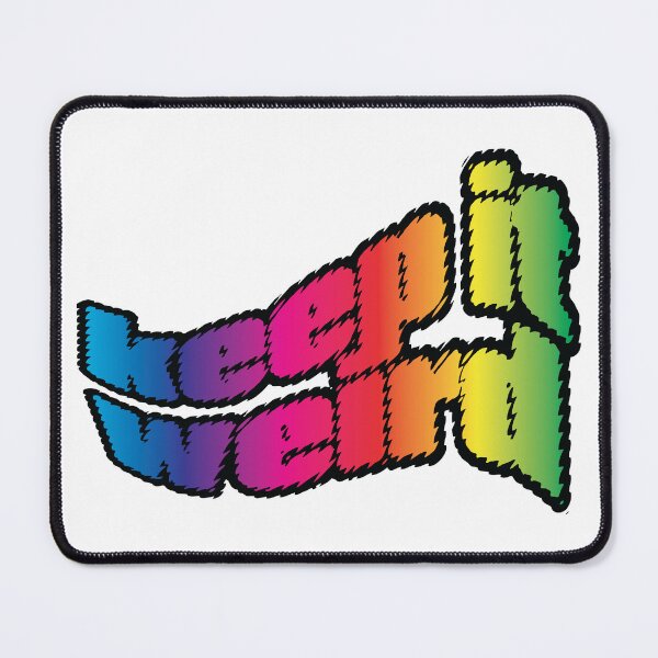 Item preview, Keep it Weird Fidgety, Groovy Lettering designed and sold by wickedpretty.