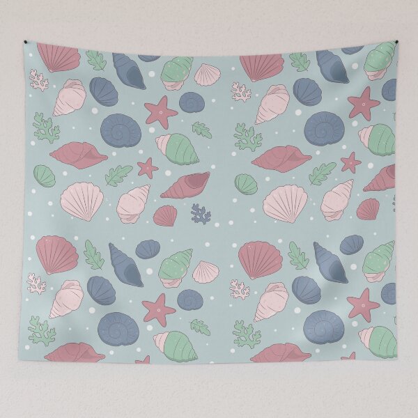 Item preview, Seashells and Corals Pattern. designed and sold by Cute & Unhinged.