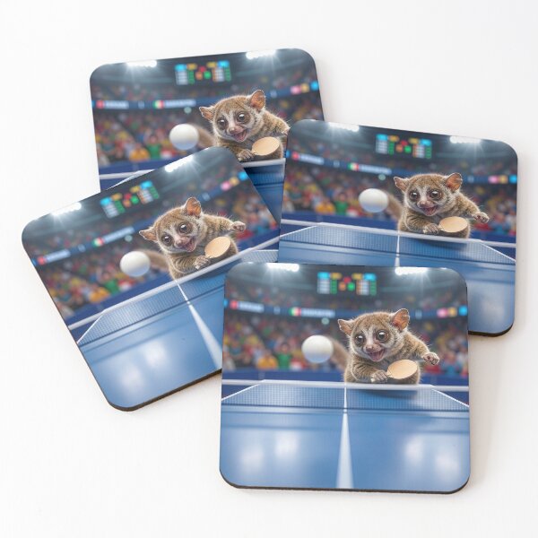Item preview, Bush Baby Has a Passion for Table Tennis designed and sold by Tridentulus.