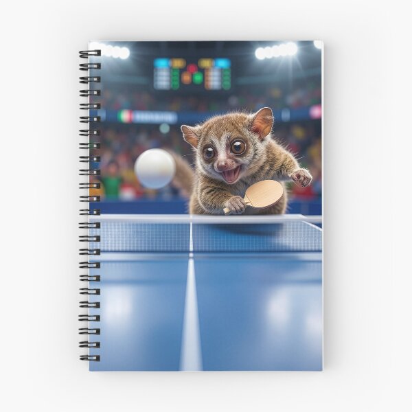 Item preview, Bush Baby Has a Passion for Table Tennis designed and sold by Tridentulus.