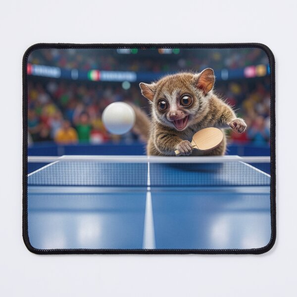 Item preview, Bush Baby Has a Passion for Table Tennis designed and sold by Tridentulus.