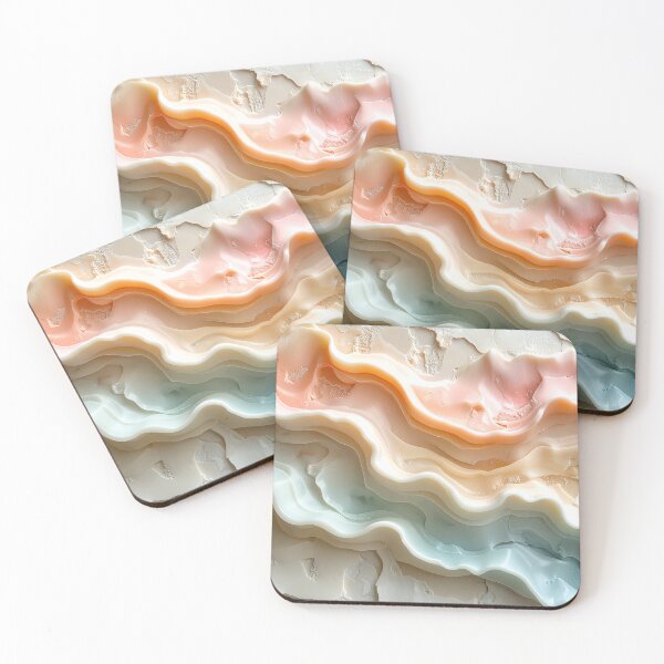 Item preview, 3D Warm Pastel Wave  designed and sold by BetweenForms.