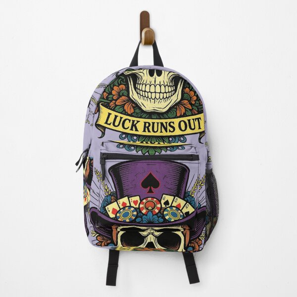 Item preview, Halloween "Luck Runs Out – Skull Gambler Aesthetic Design” designed and sold by Vibe Candy studio..