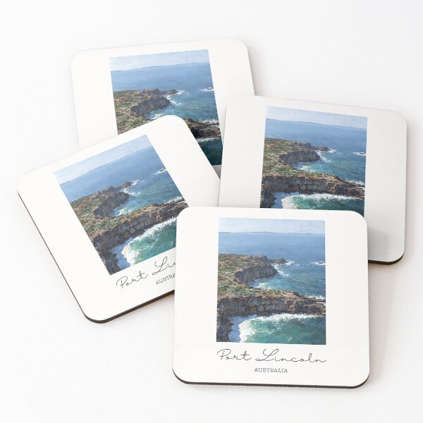 Item preview, Port Lincoln Cliffs - Vintage Souvenir designed and sold by twentytwo ART souvenir designs.
