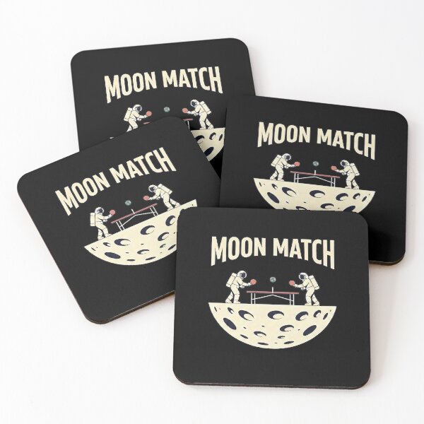 Item preview, Moon Match – Funny Astronaut Playing Table Tennis in Space designed and sold by D-Oles-Mercher.