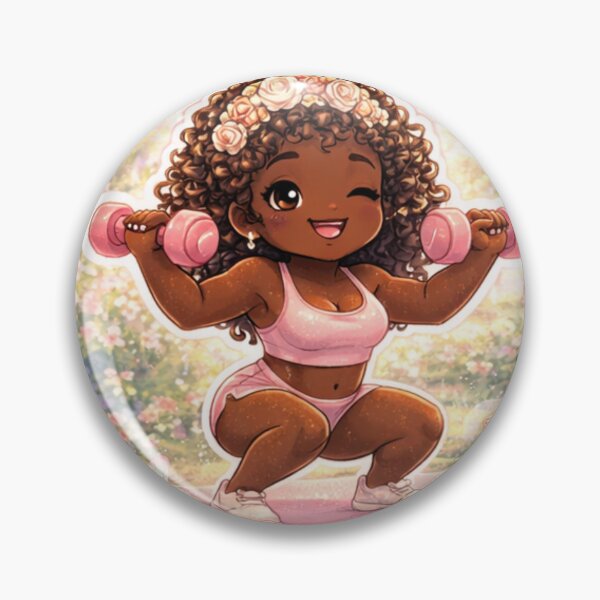 Artikelvorschau, Weiter so, süße Fitness-Girl-Sticker | Motivierende Fitnessstudio-Ästhetik | Sanfte Illustration für Workout und Selbstliebe entworfen und verkauft von PrincSaraStudio.
