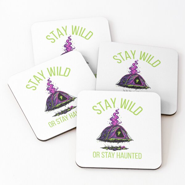 Item preview, Stay Wild Or Stay Haunted – Spooky Camping Tent Weirdcore Design designed and sold by SillentDesign.