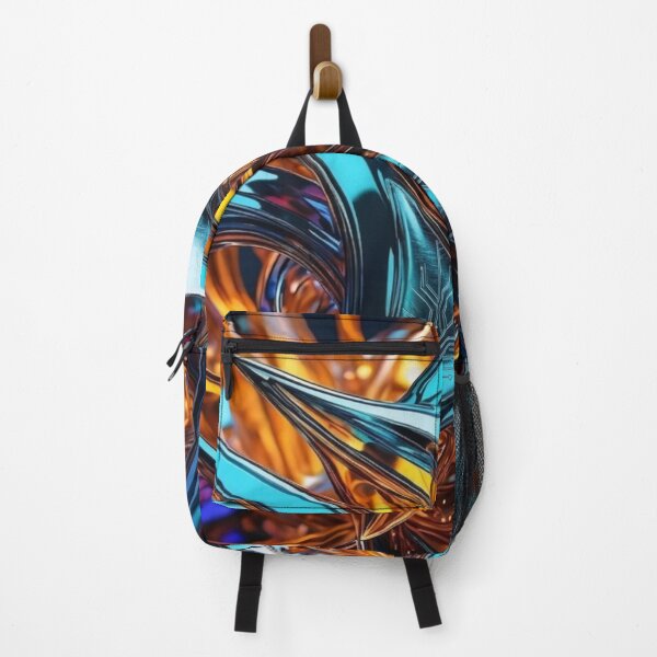 Item preview, Cybernetic Chrome Abstract Tech Geometry Art designed and sold by Remix Vision.