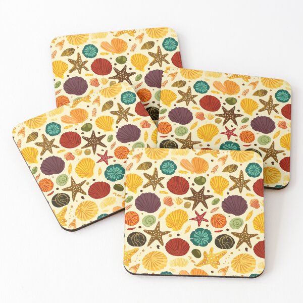 Item preview, Vintage Starfish and Shells on Beige Sand designed and sold by Piotrek0001.